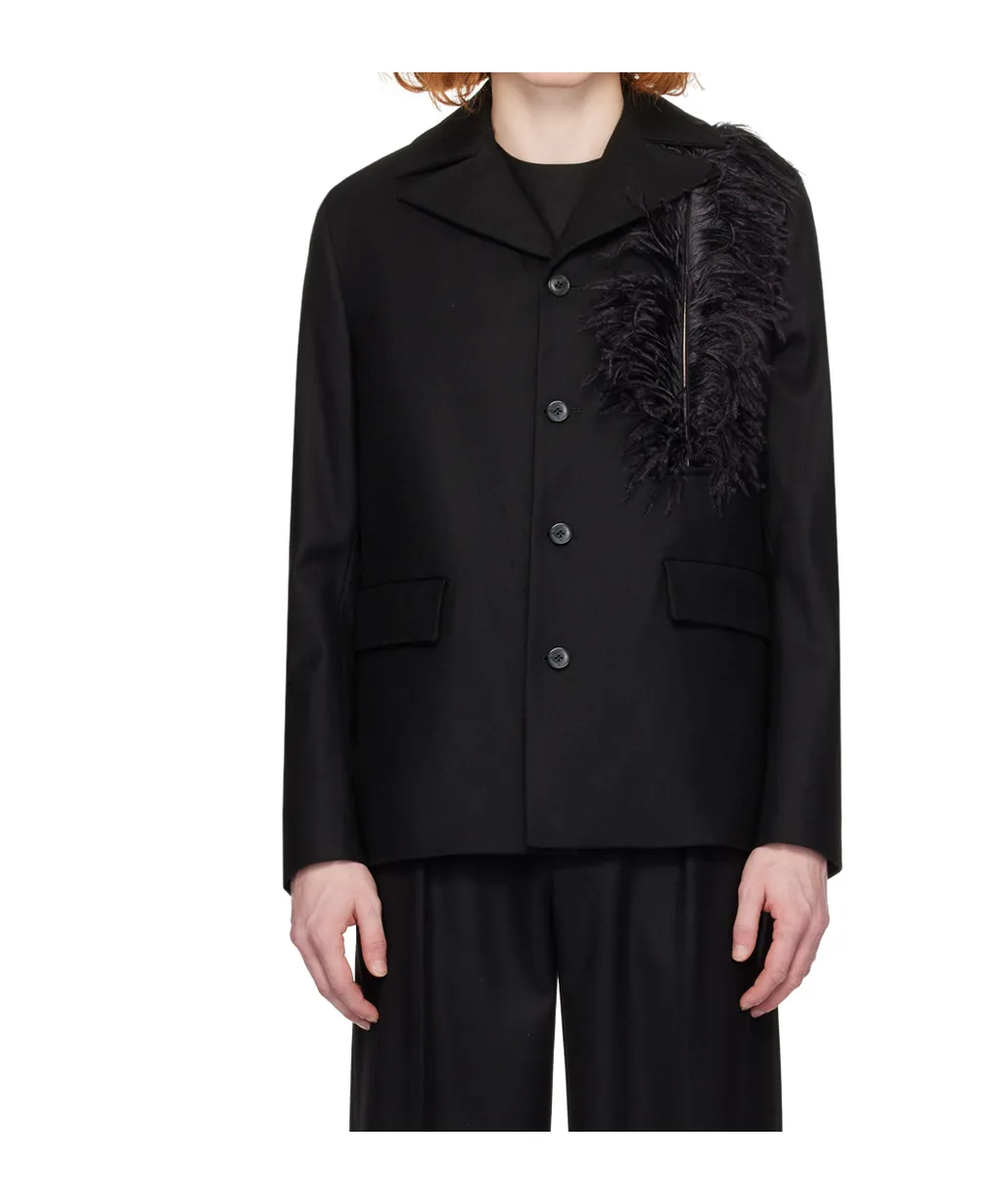 Virgin Wool Twill Blazer