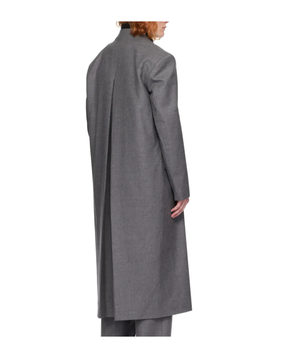 Stretch Virgin Wool-Blend Twill Coat