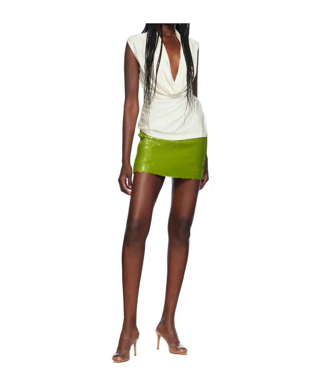 Este Sequin-Design Mini Skirt