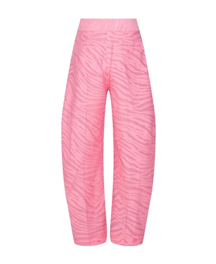 Gary Zebra-Pattern Wide-Leg Trousers