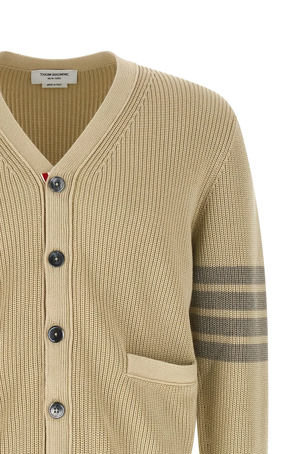 Garment Dyed 4-Bar Cardigan