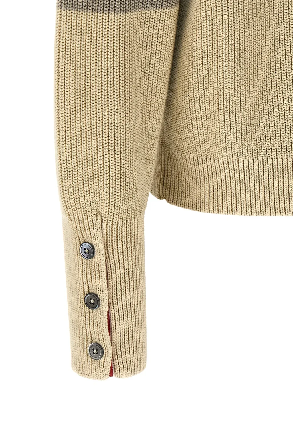 Garment Dyed 4-Bar Cardigan