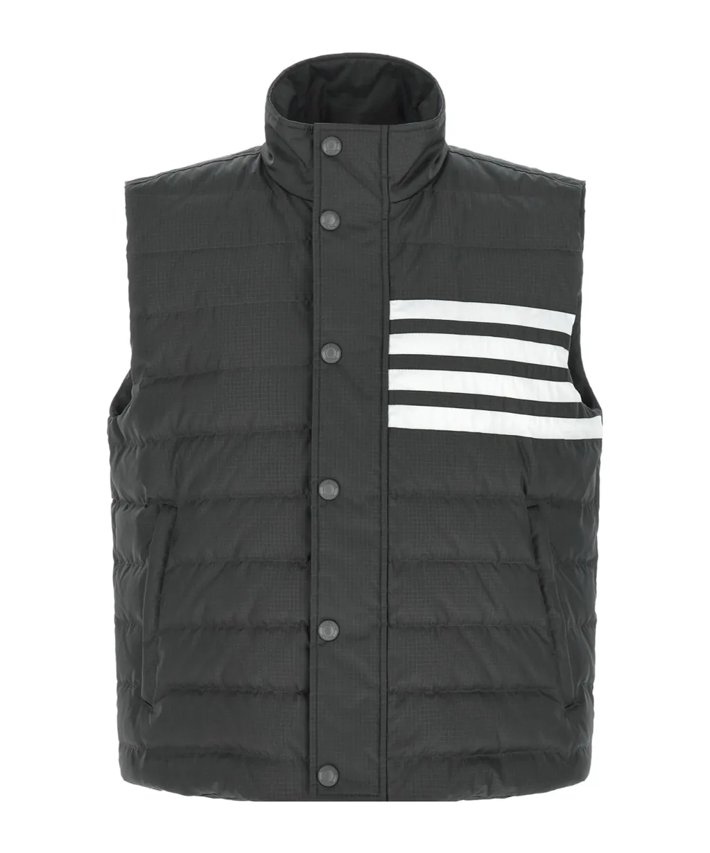 Shiny Ripstop Lightweight Down 4-Bar Vest