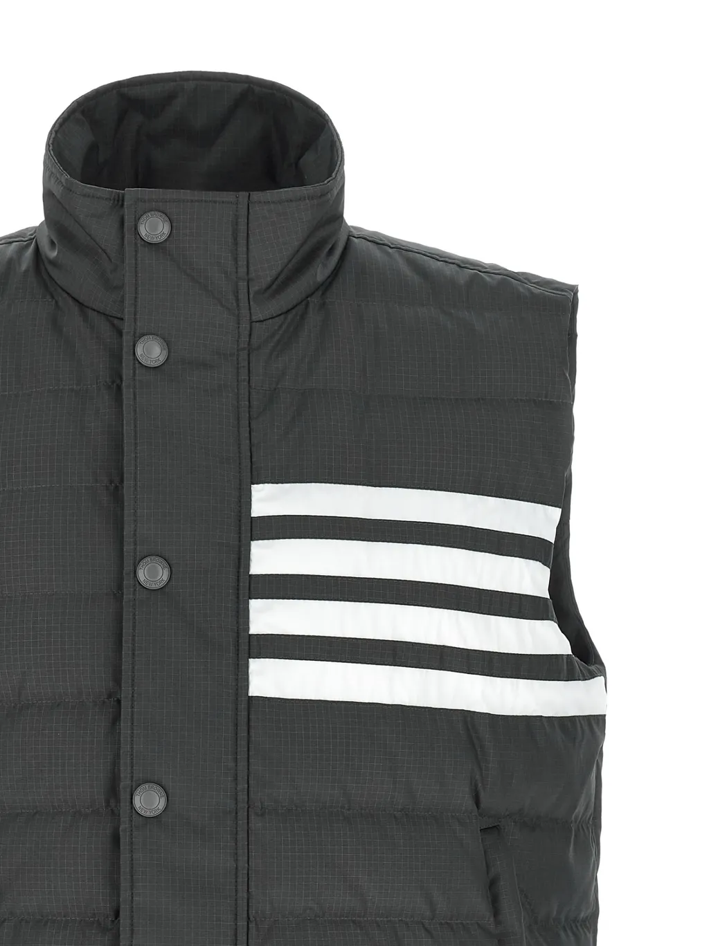 Shiny Ripstop Lightweight Down 4-Bar Vest