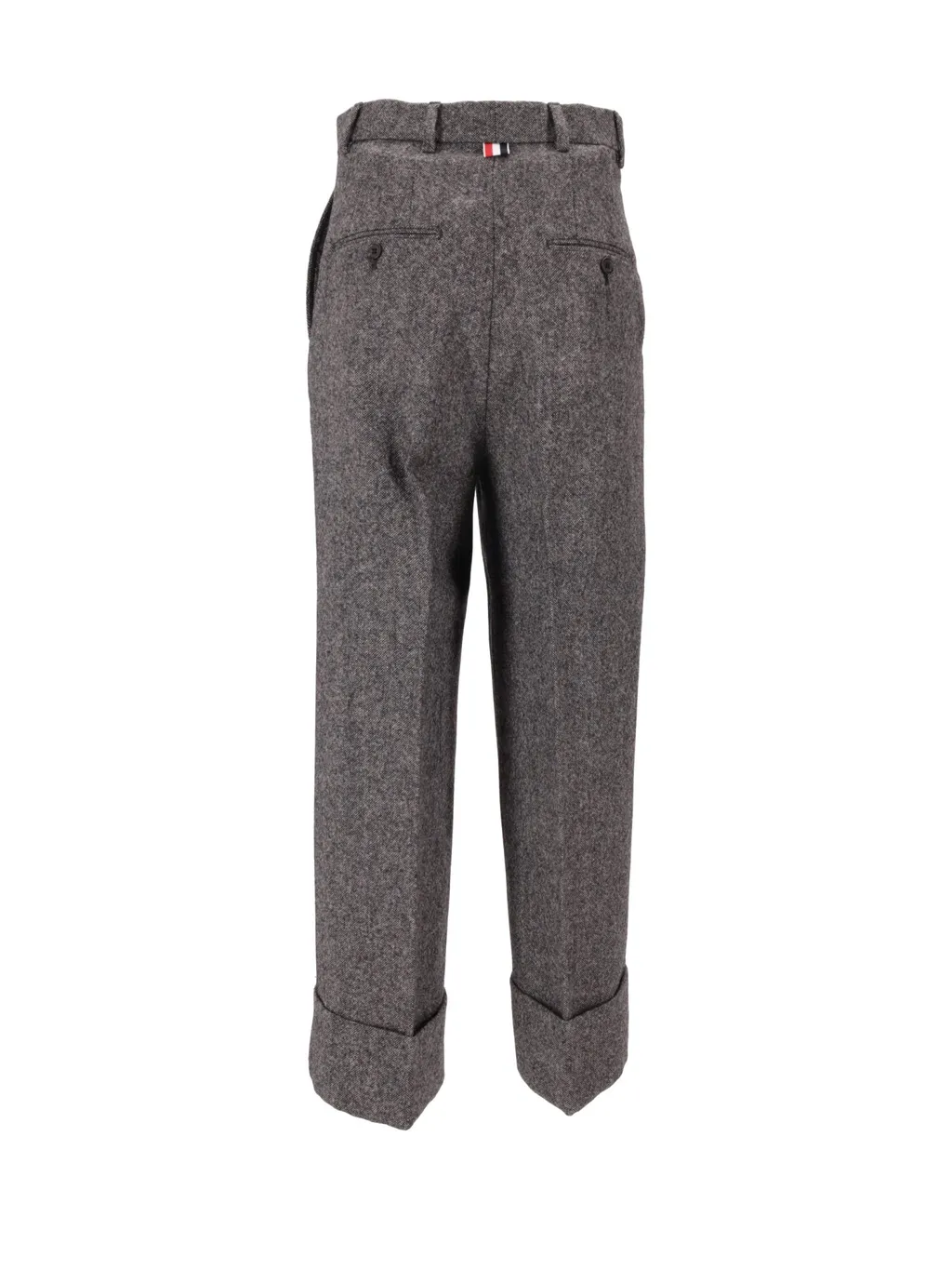 High-Waist Straight-Leg Trousers