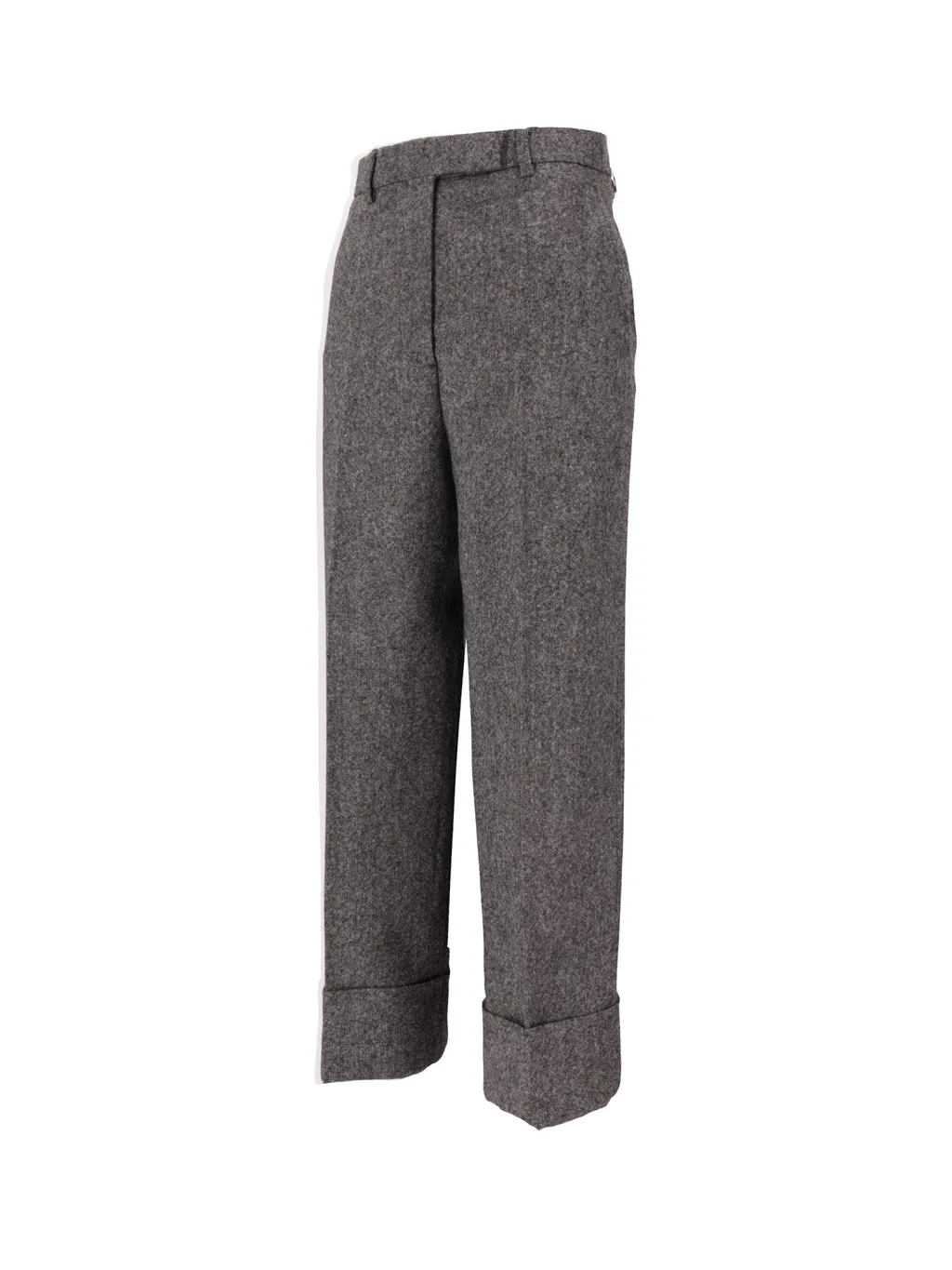 High-Waist Straight-Leg Trousers