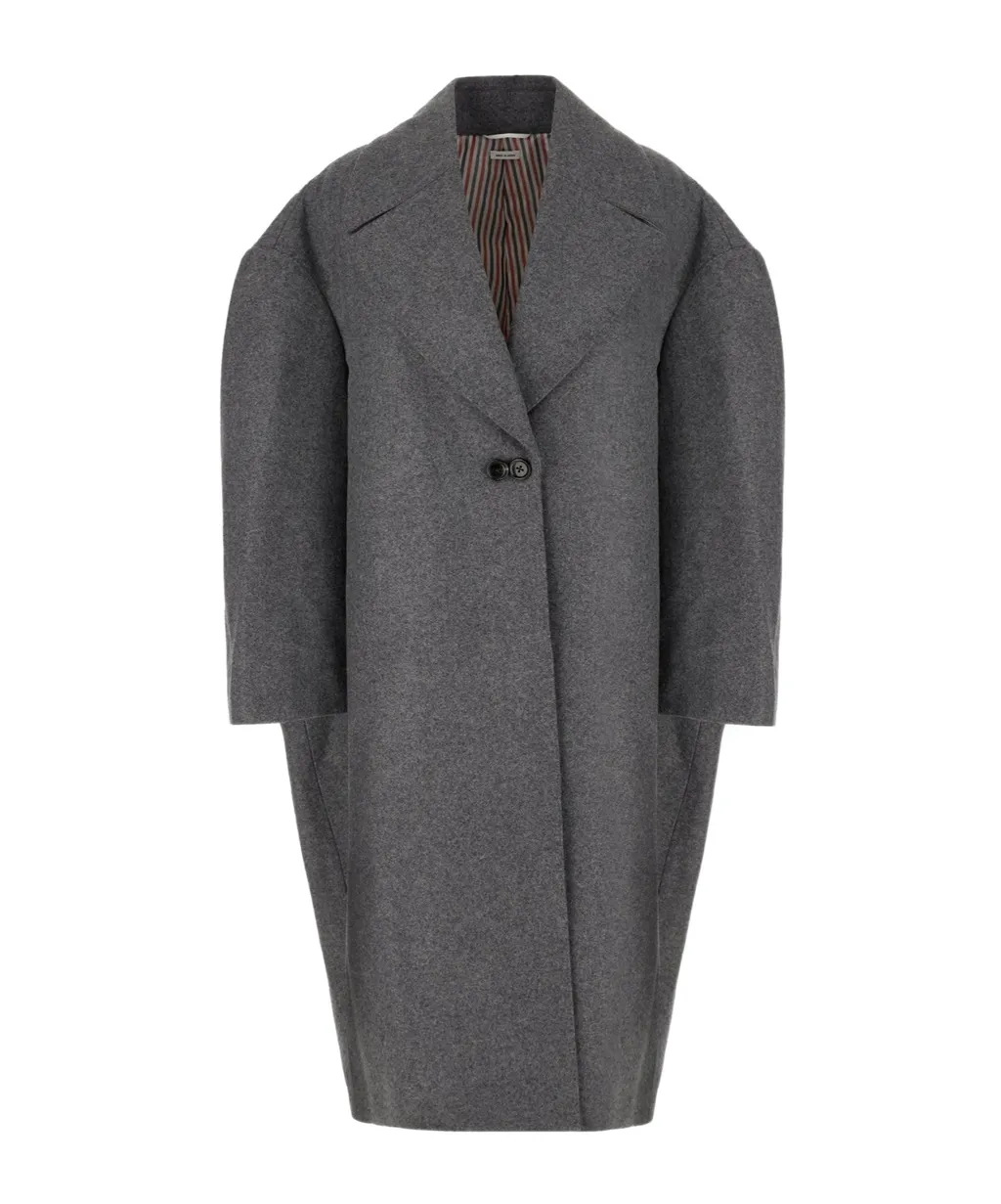 Melton Cocoon Coat