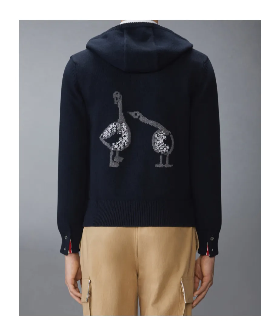 Geese Intarsia Hoodie
