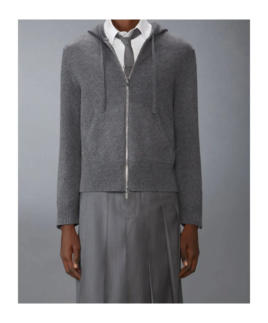 Intarsia Zip-Up Hoodie