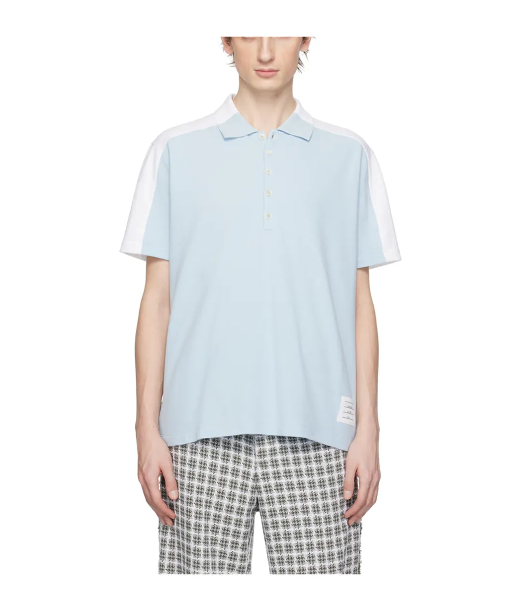 Trompe L' Oeil Logo Patch Polo Shirt