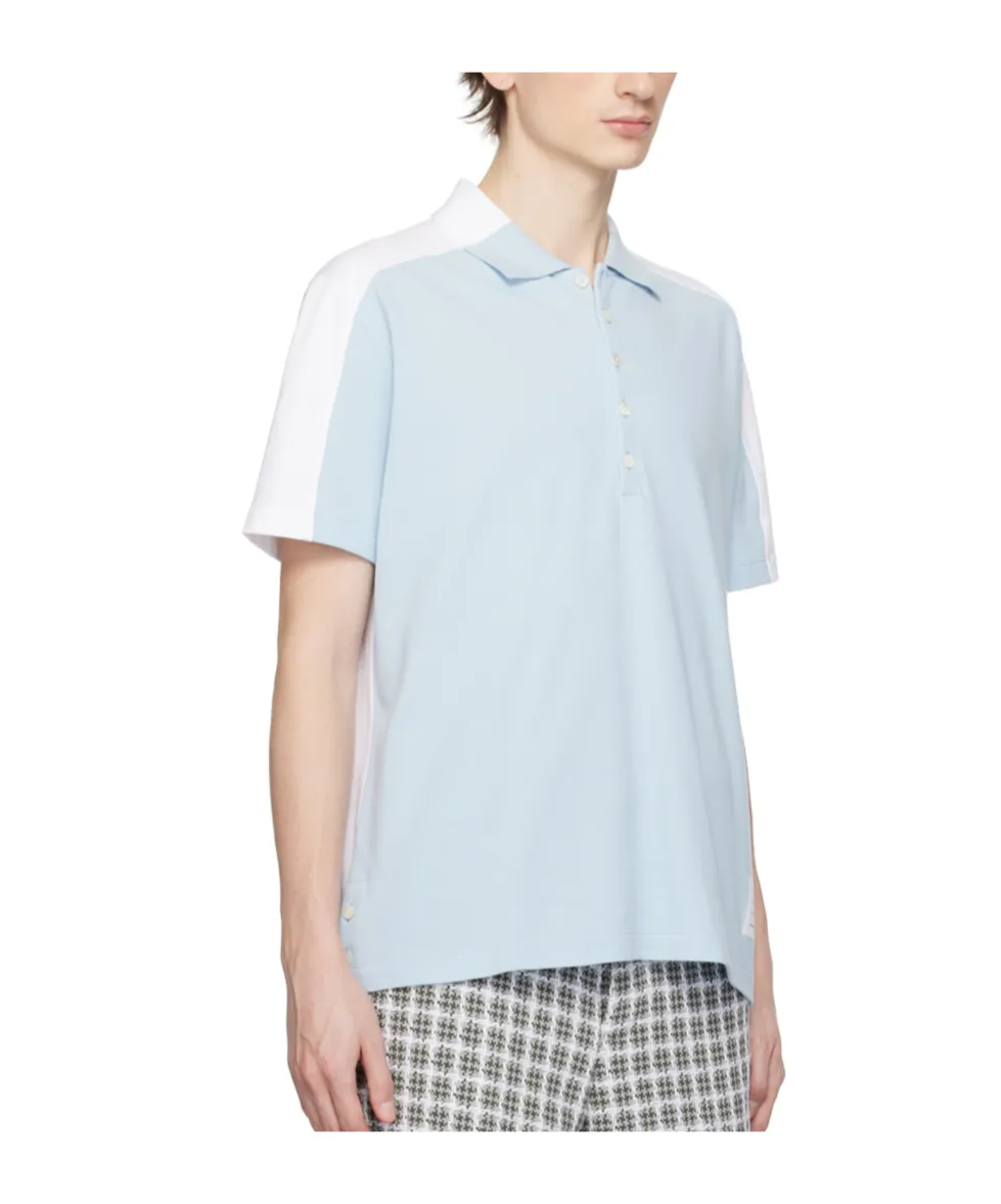 Trompe L' Oeil Logo Patch Polo Shirt