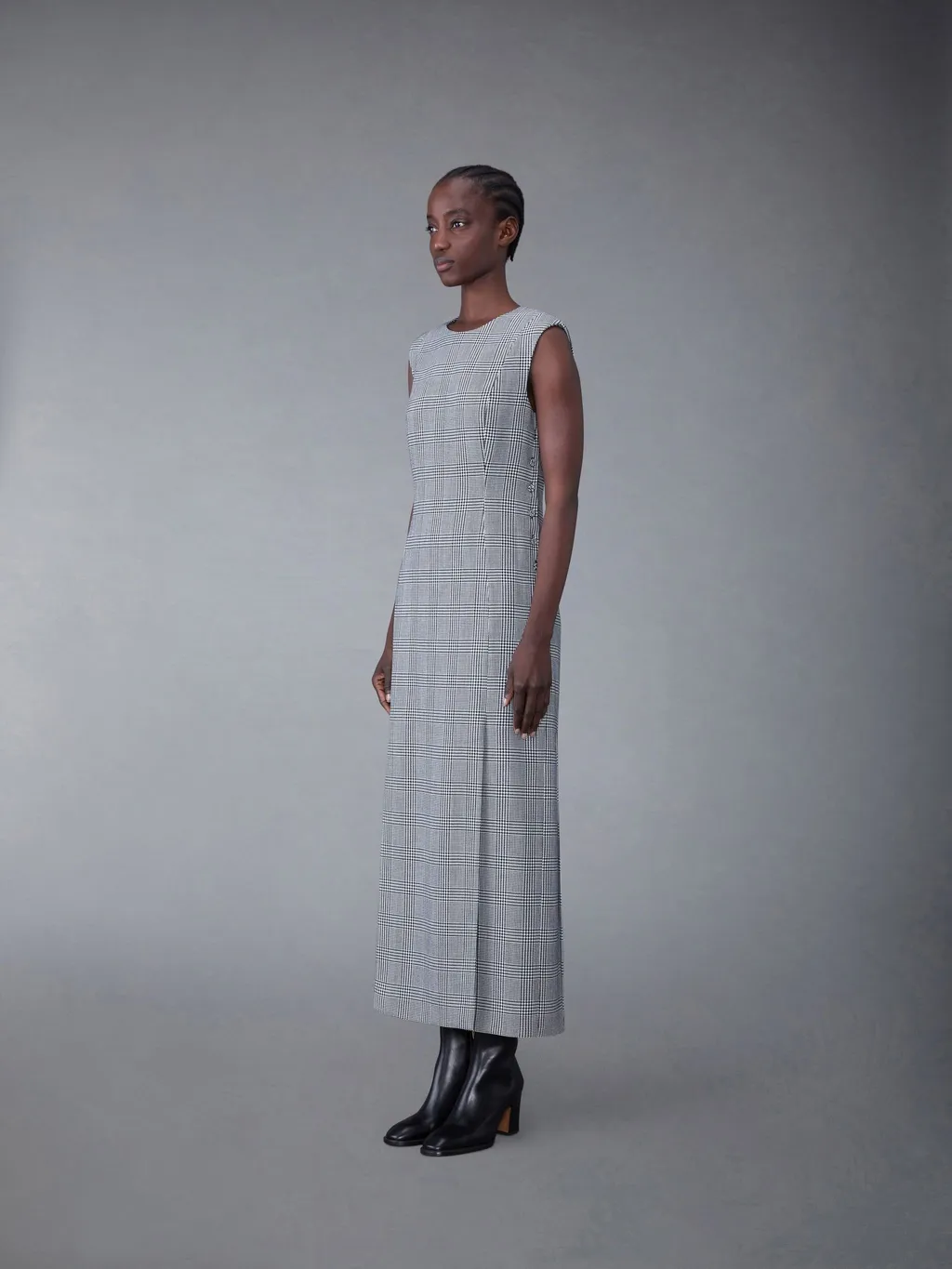 Sleeveless Split Wool Dress