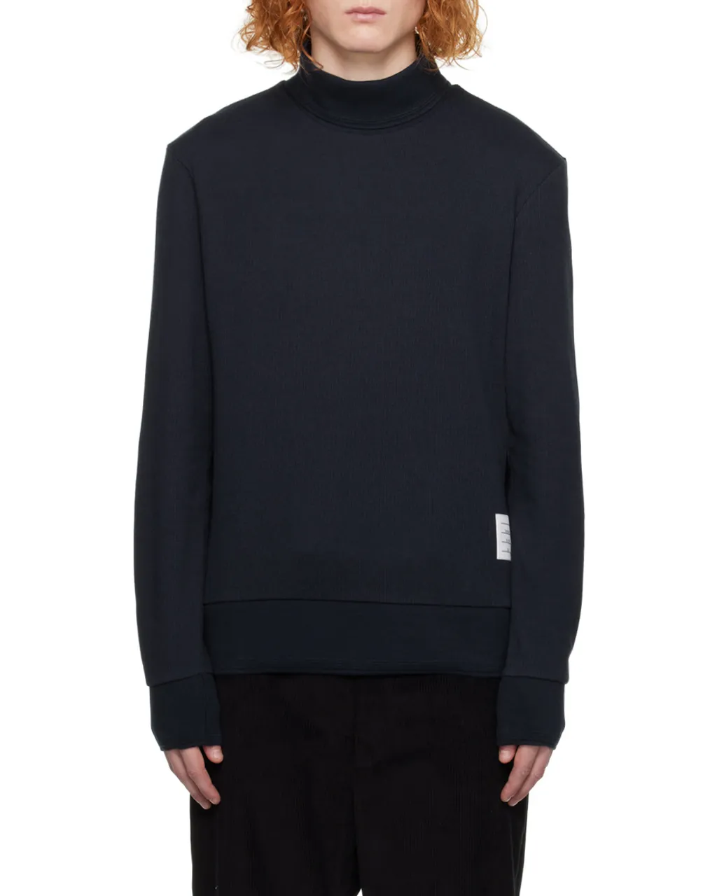 High-Neck Knitted Sweater