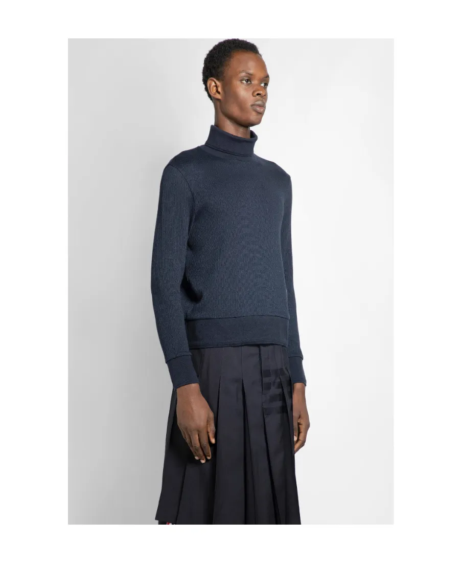 High-Neck Knitted Sweater