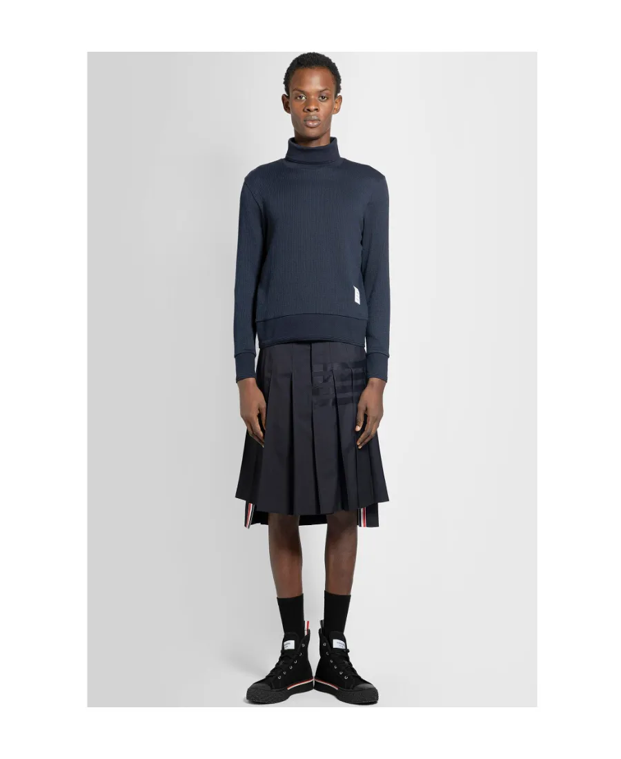 High-Neck Knitted Sweater