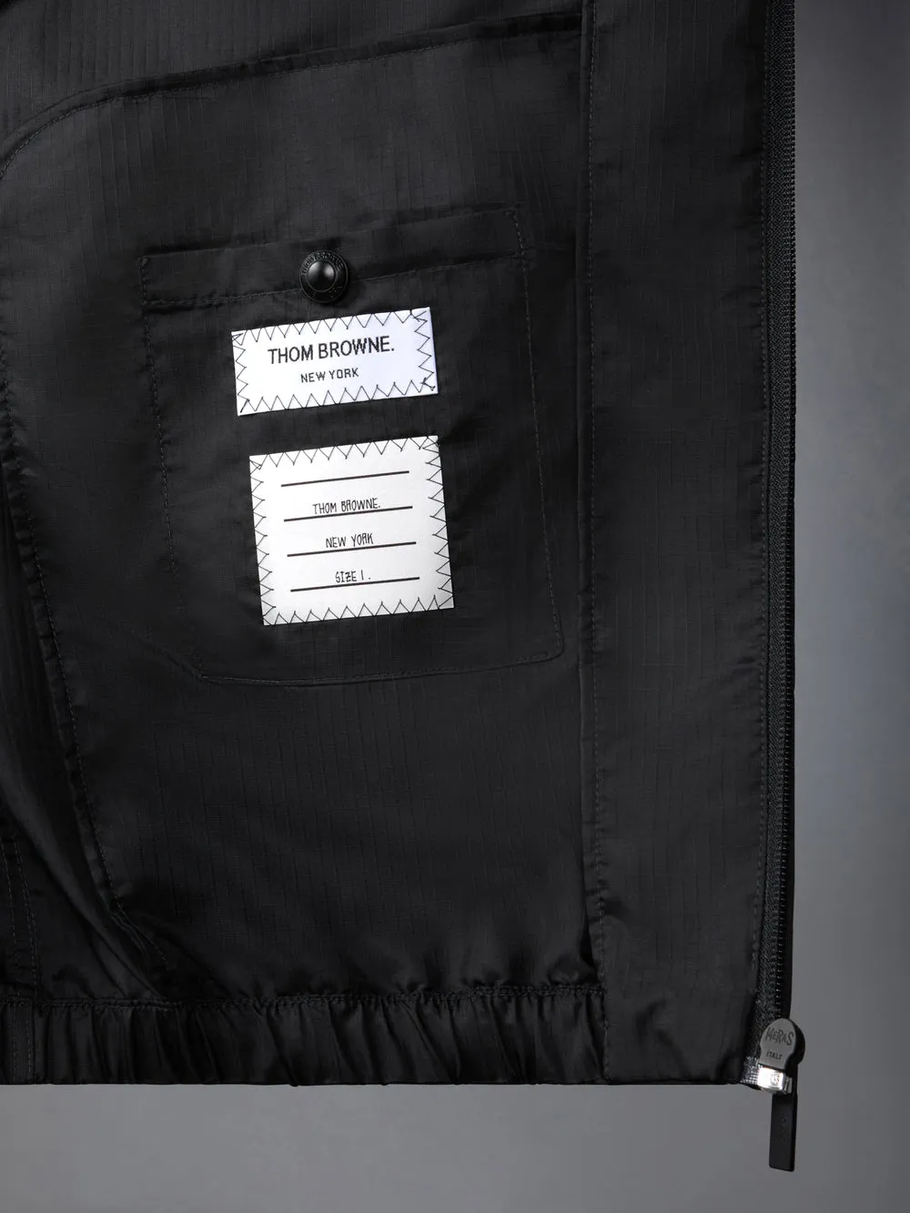 4-Bar Stripe Zipped Jacket