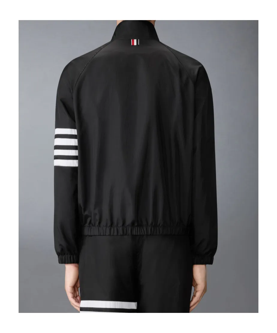 4-Bar Stripe Zipped Jacket