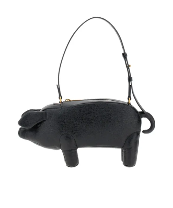 Pig Zipped Shoulder Bag