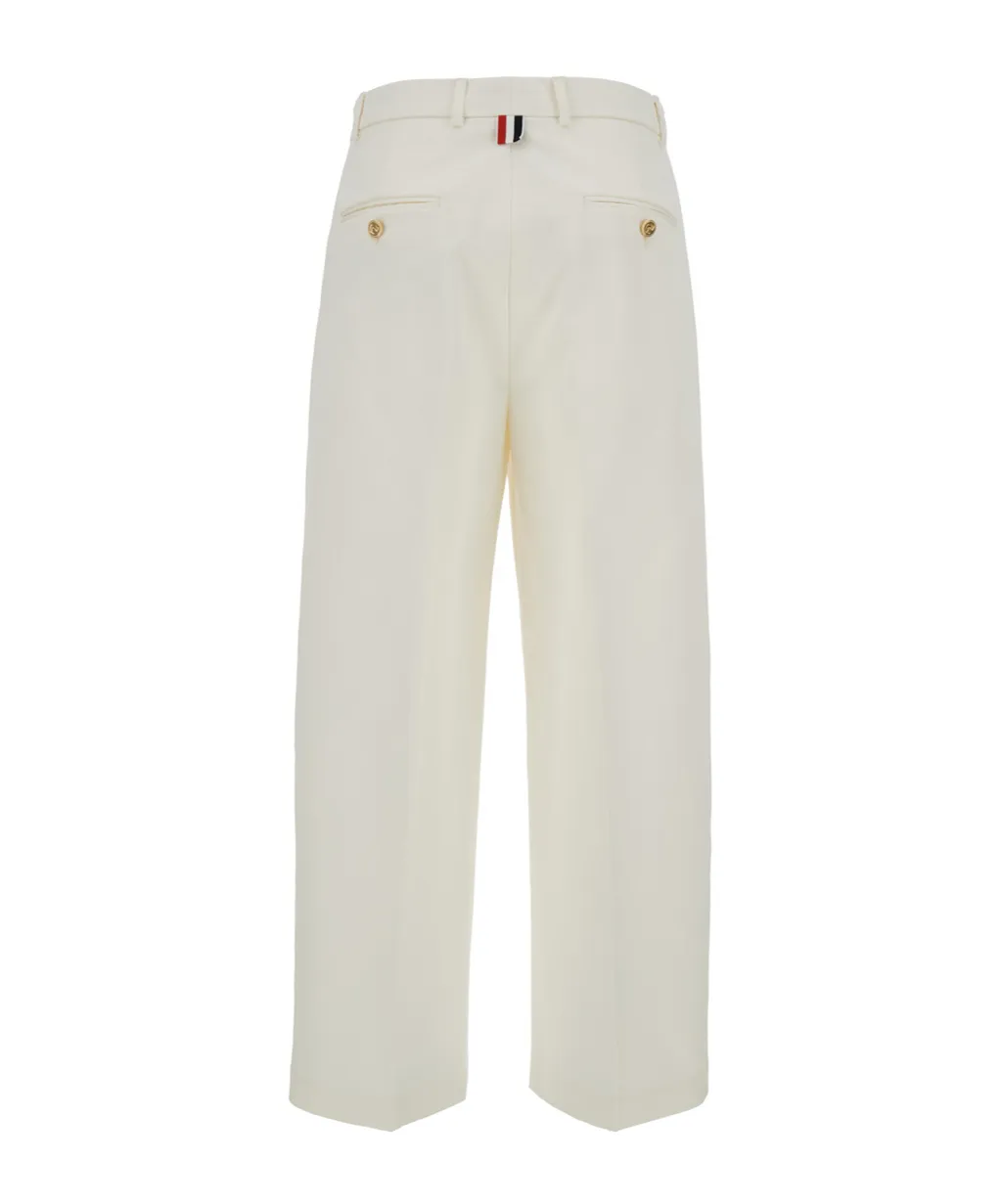Pleated Zipper Casual Pants