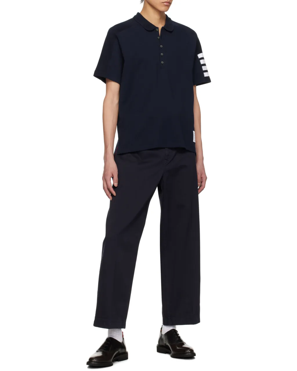 4-Bar Short Sleeve Polo Shirt