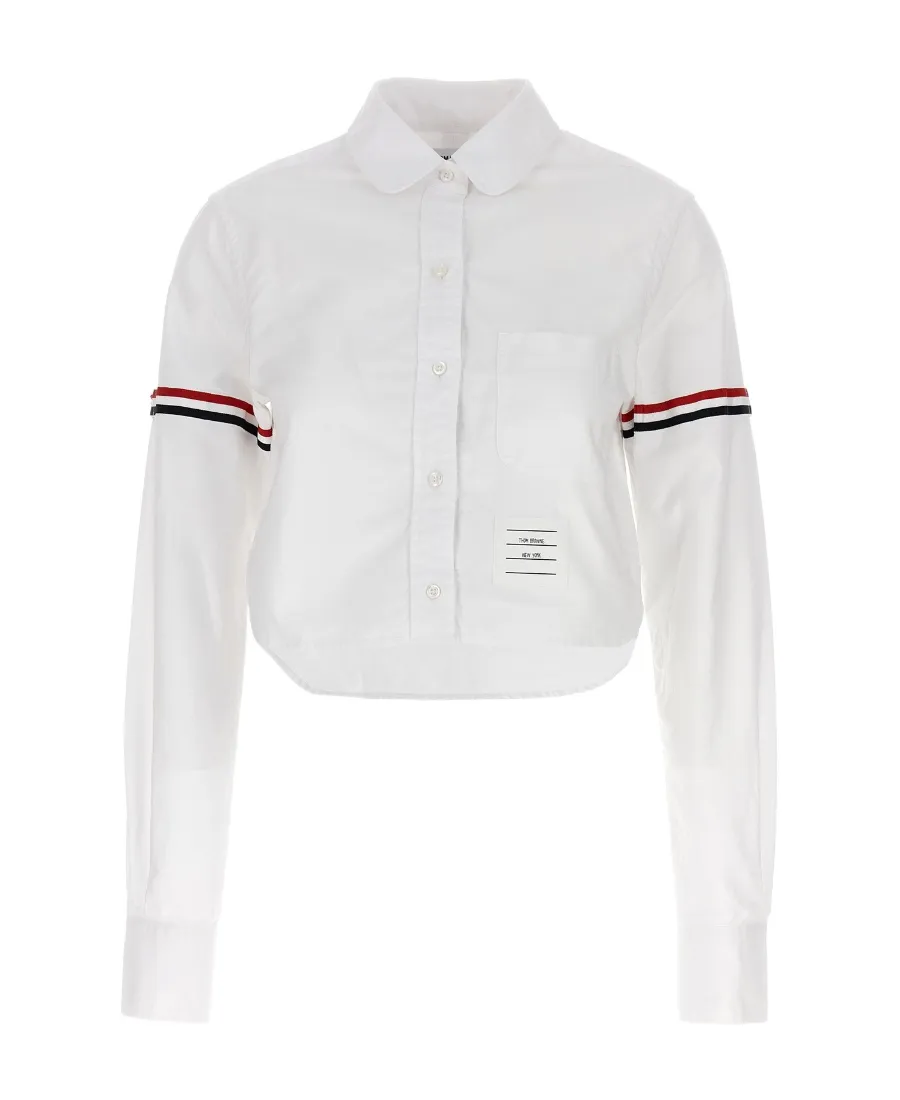 Cropped Button-Up Shirt