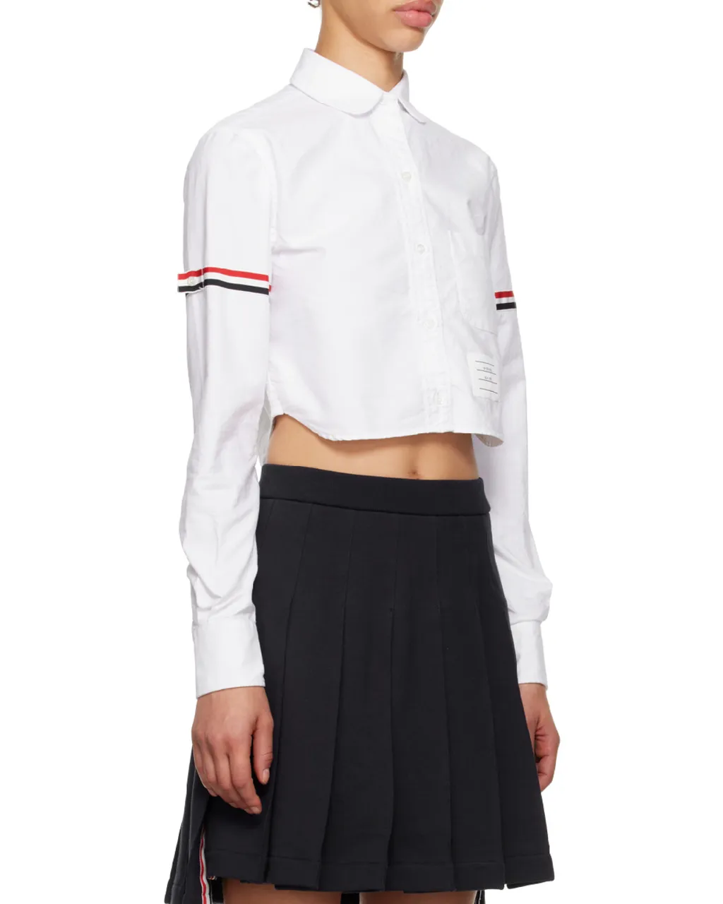 Cropped Button-Up Shirt