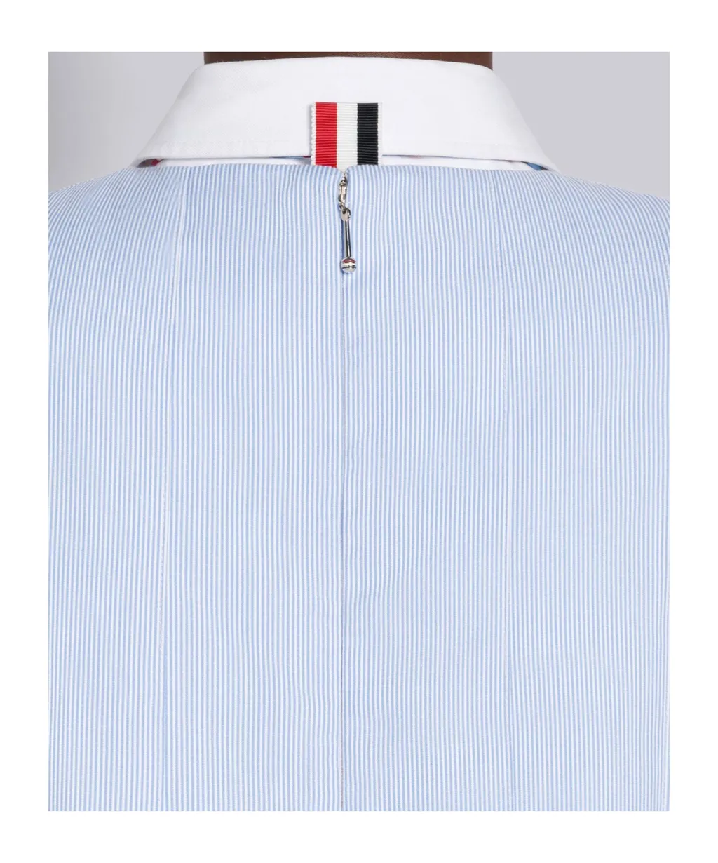 Trompe L'oeil Pleated Mini Dress