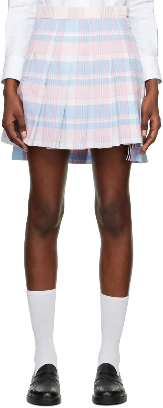 Tartan Pleated Mini Skirt