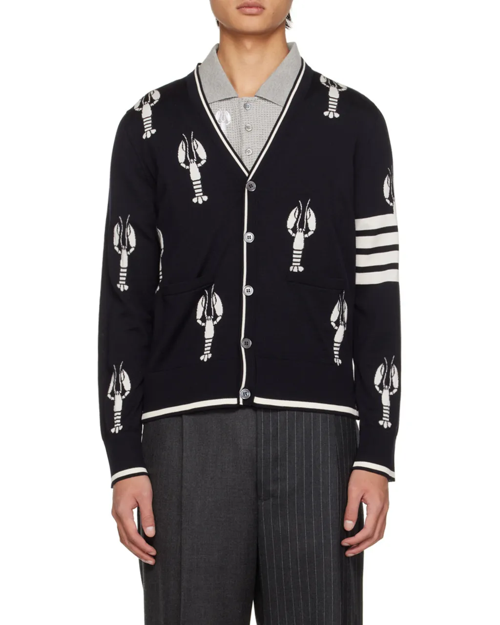 Lobster Motif Cardigan