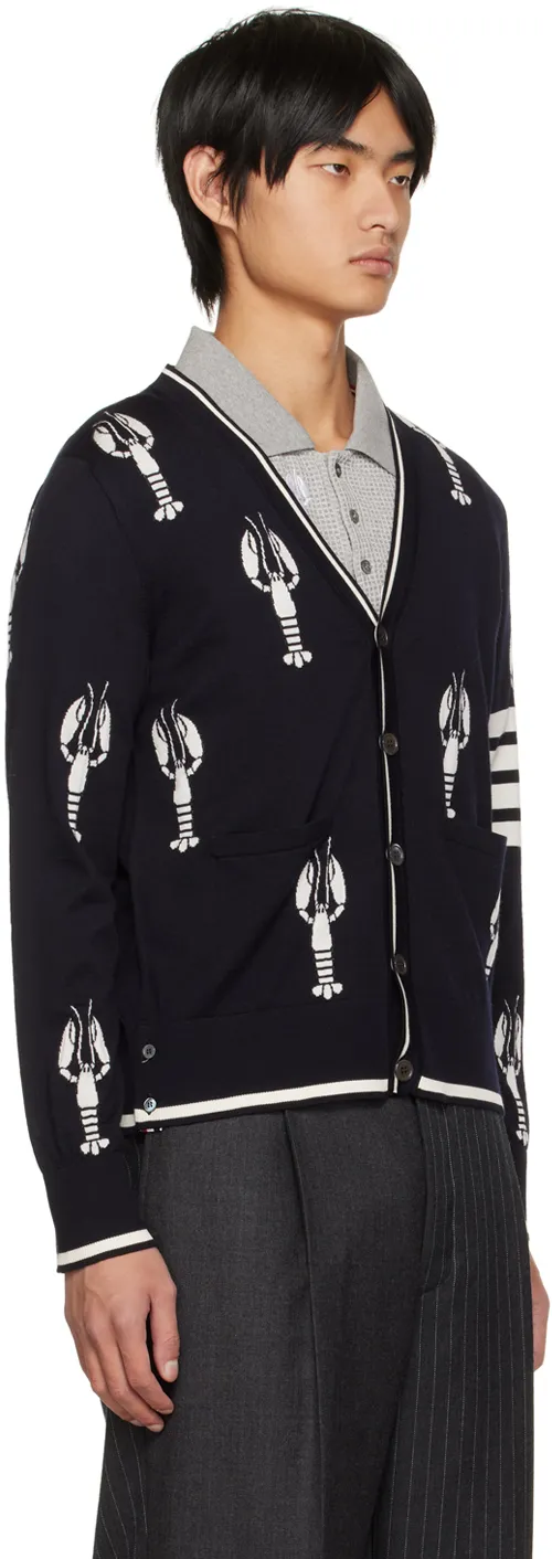 Lobster Motif Cardigan