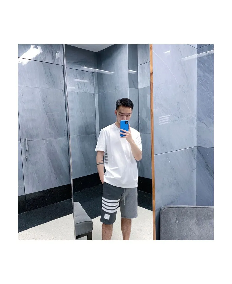 4-Bar Insert Piqué T-Shirt