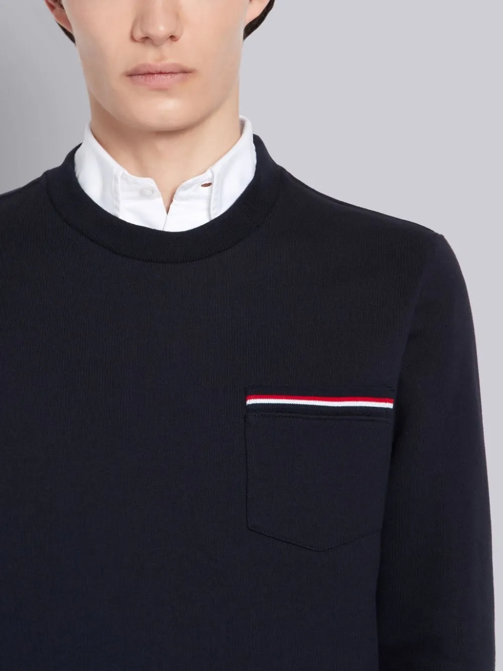 Loopback Stripe Pocket Sweatshirt