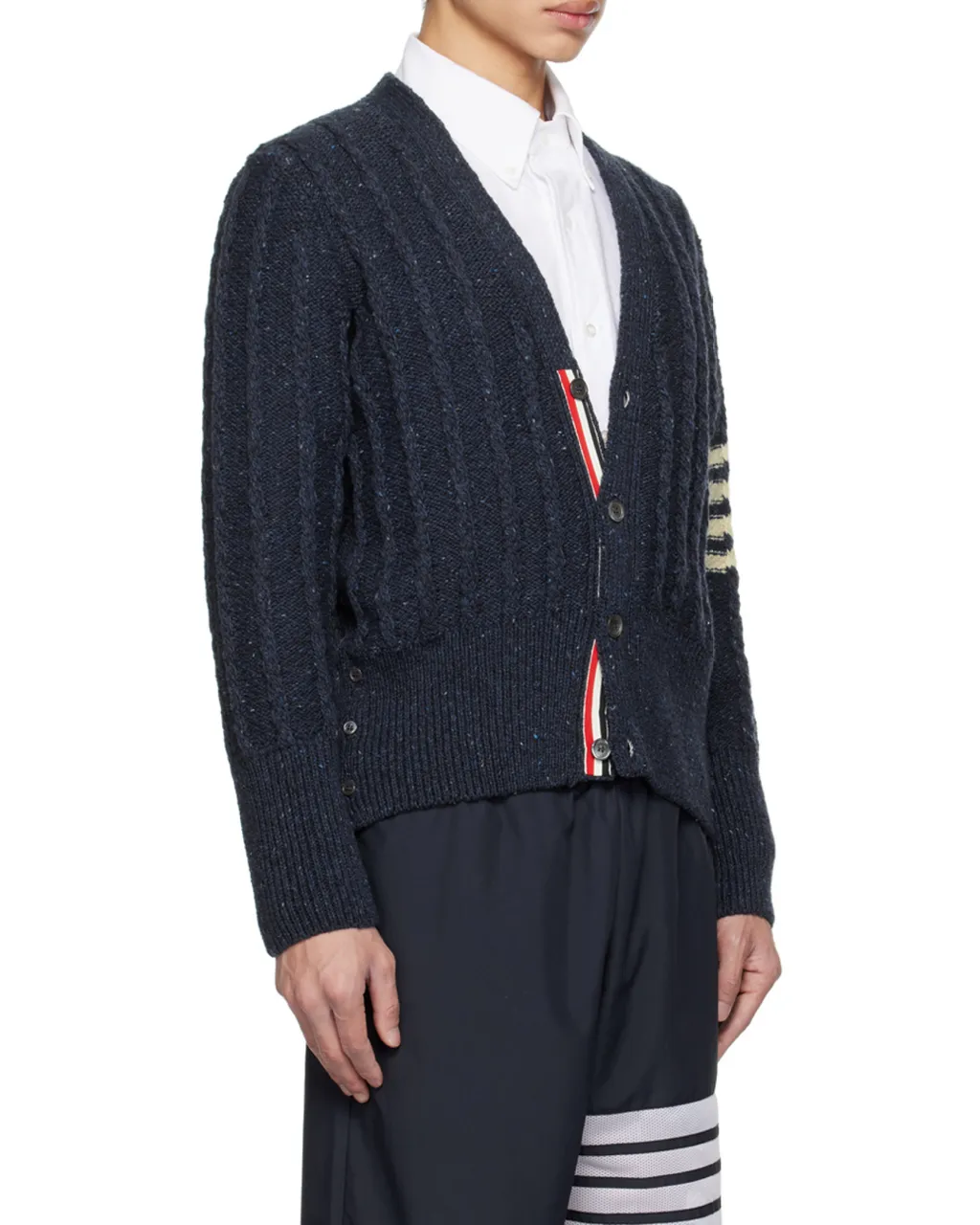 4-Bar Knitted Cardigan