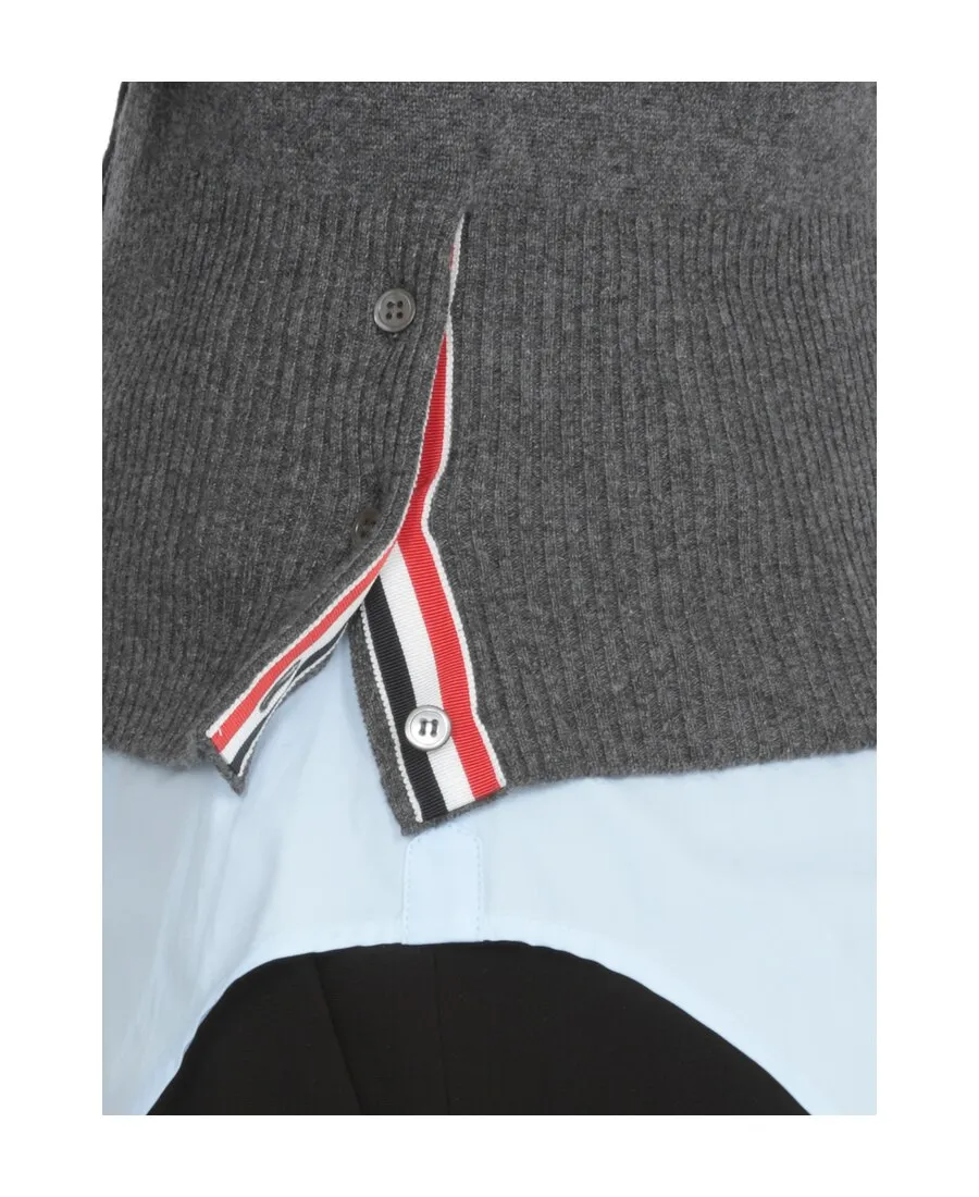 4-Bar V-Neck Cardigan