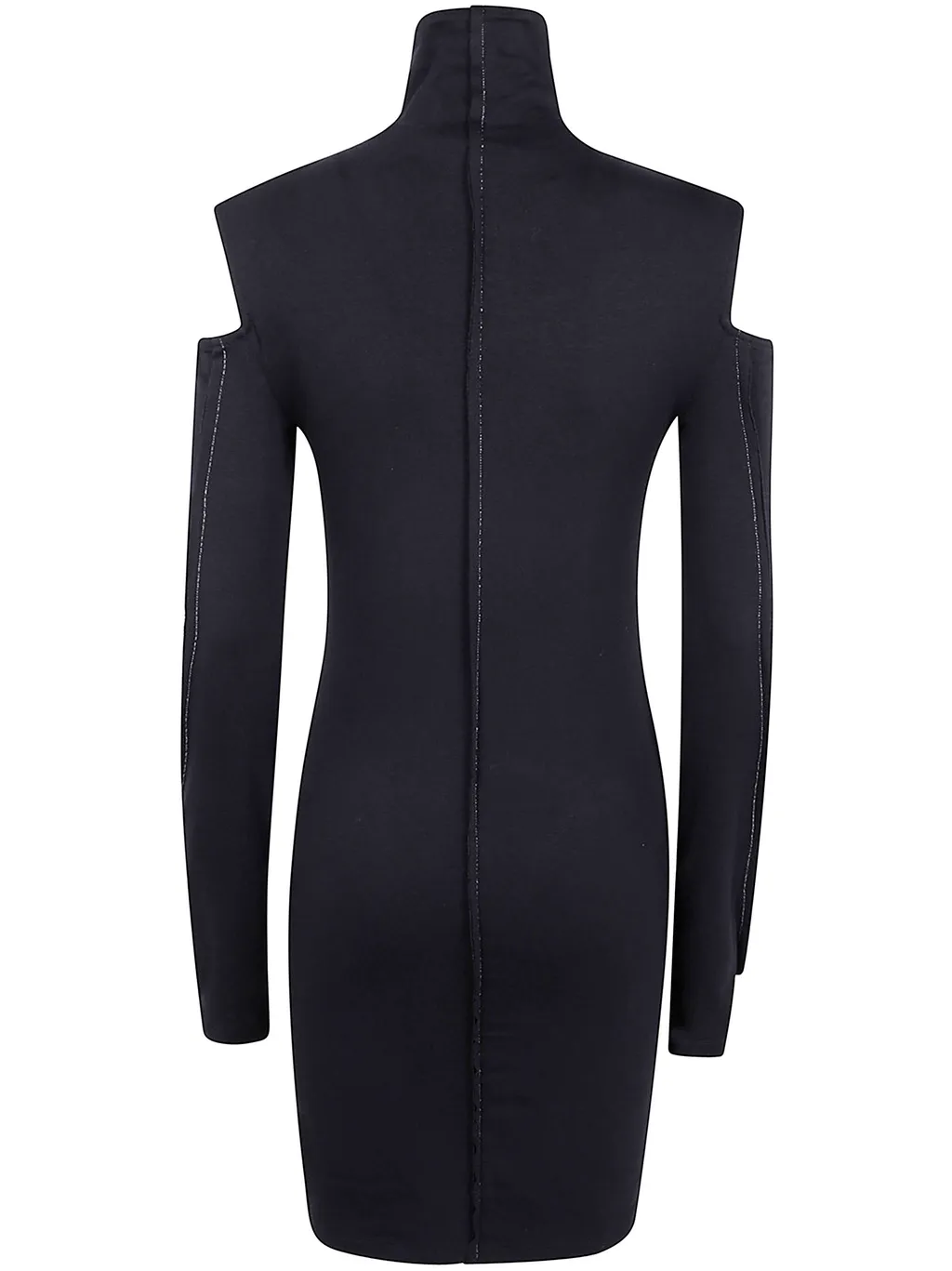 Turtleneck Cut-Out Day Dress