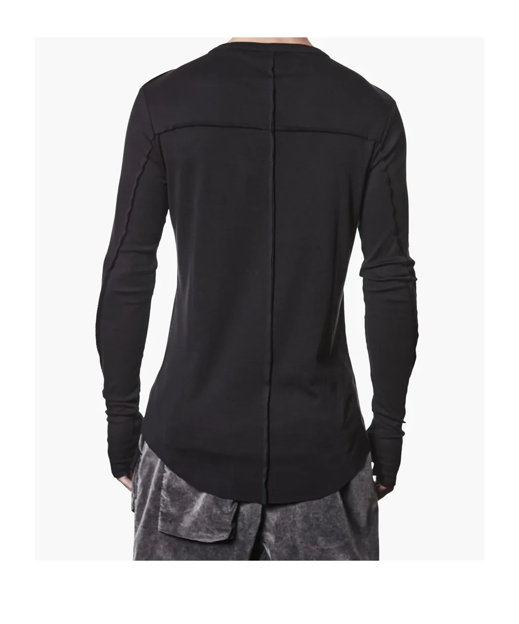 Slim Fit Cotton Jersey Long-Sleeve T-Shirt