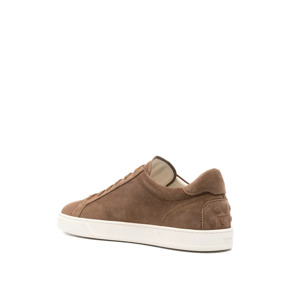 Logo Printed Round Toe Sneakers