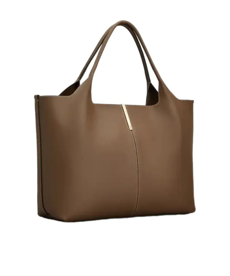 Logo Engraved Medium-Small Tote Bag