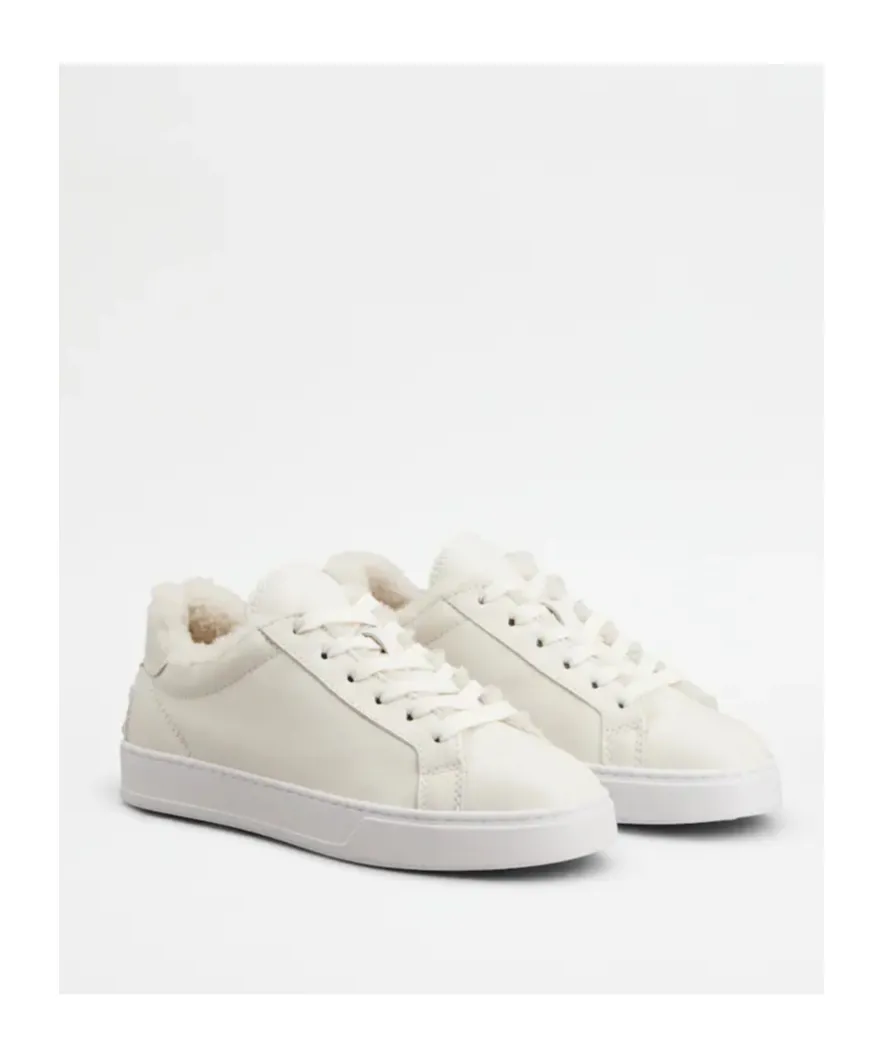 Shearling-Trimmed Sneakers