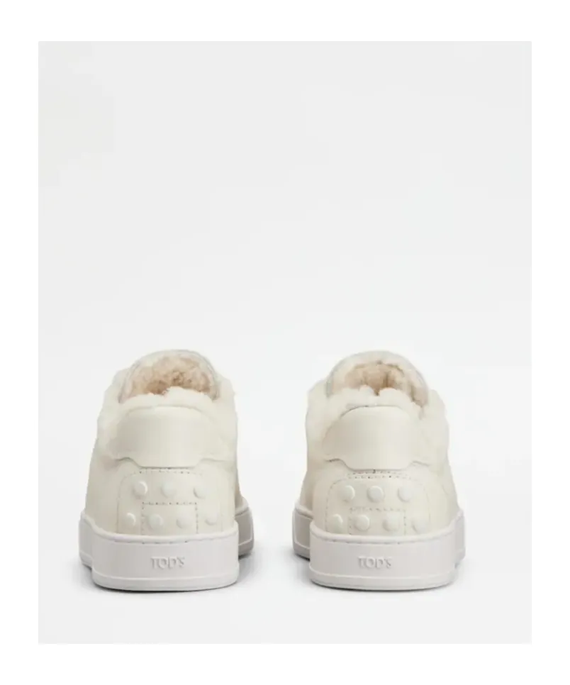 Shearling-Trimmed Sneakers