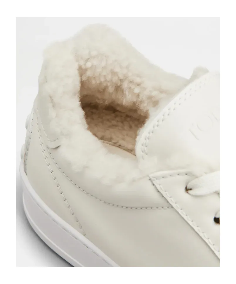 Shearling-Trimmed Sneakers