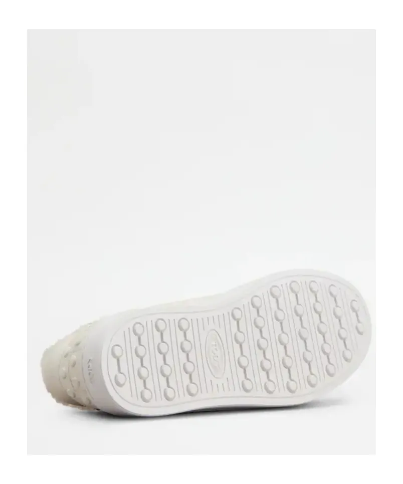 Shearling-Trimmed Sneakers