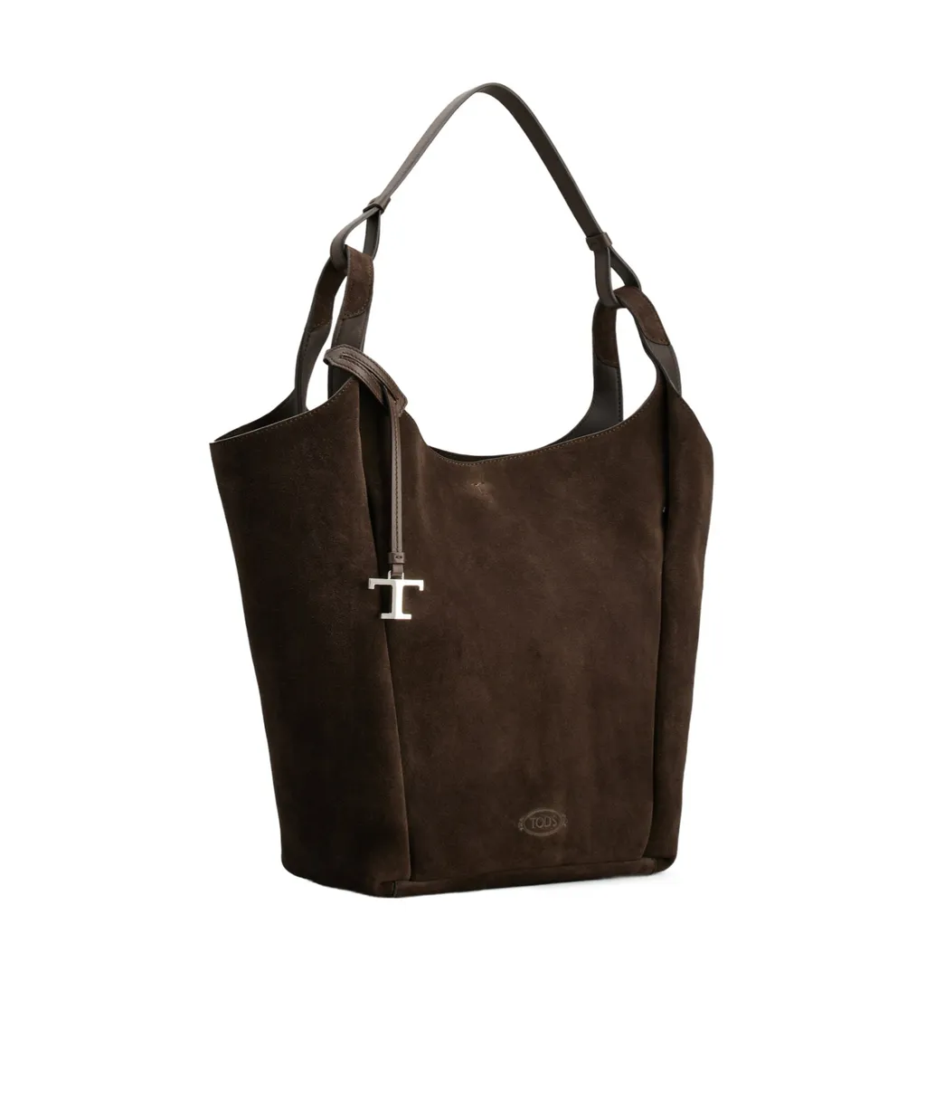 Logo Debossed Medium Bucket Bag