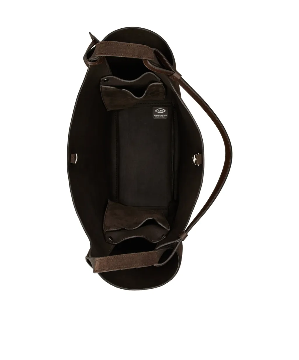 Logo Debossed Medium Bucket Bag