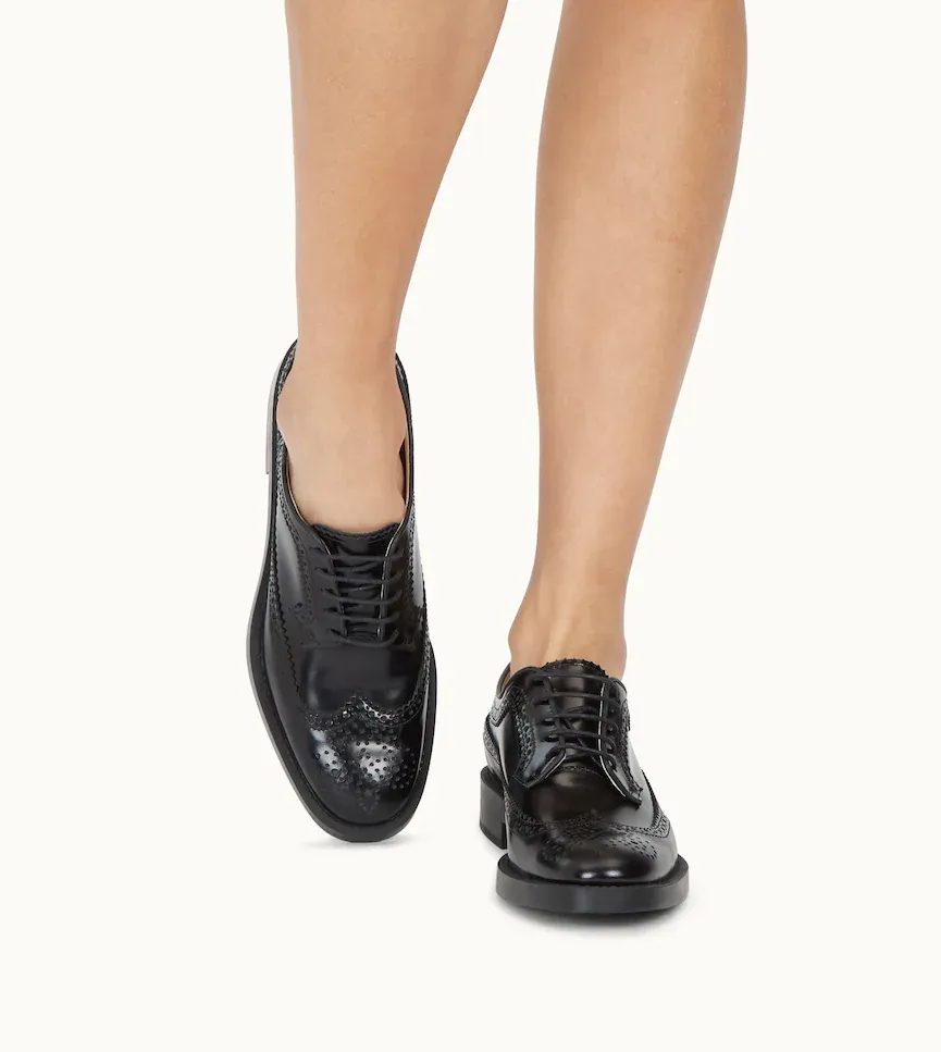 Lace-Up Leather Brogues