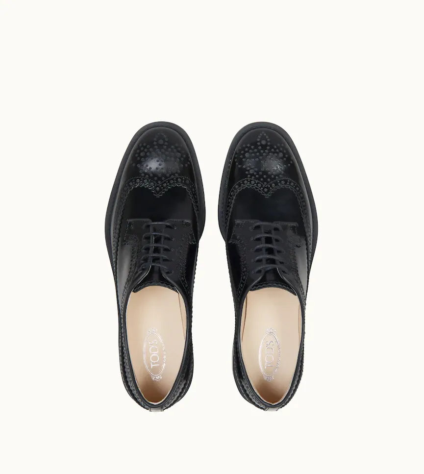 Lace-Up Leather Brogues