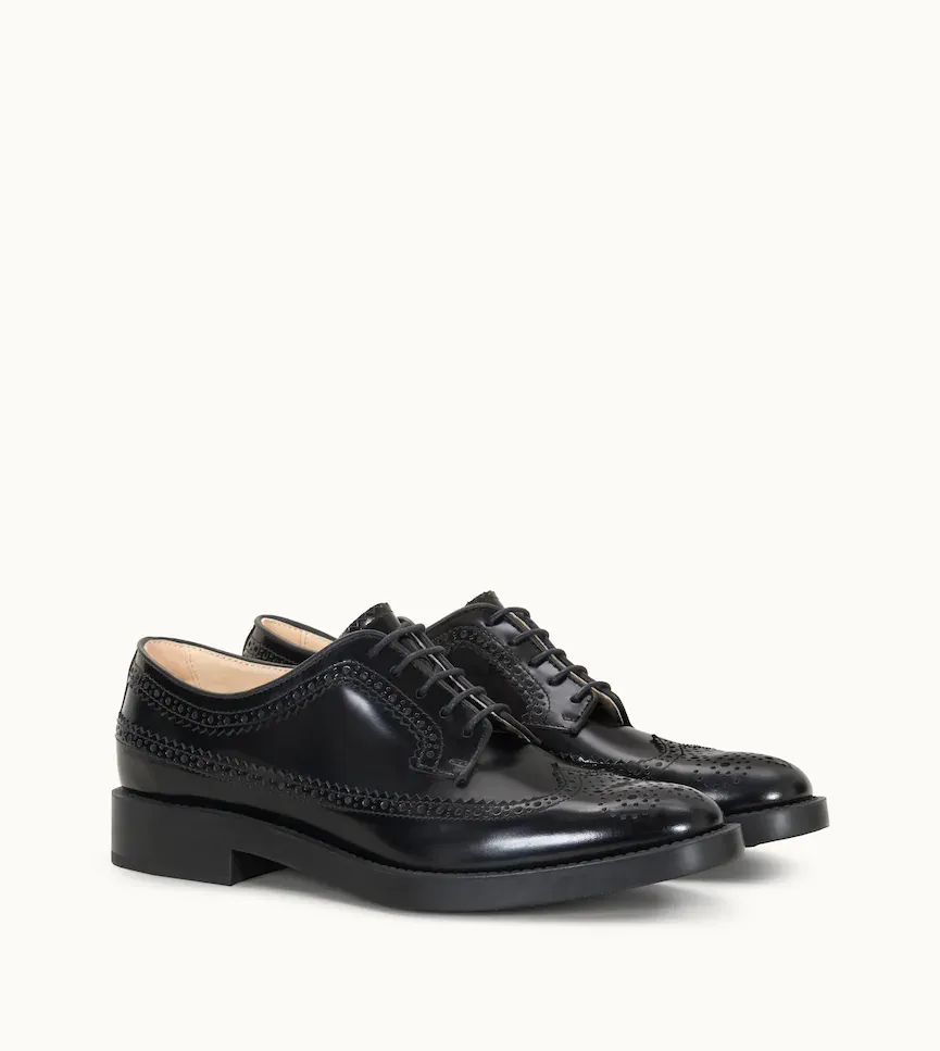 Lace-Up Leather Brogues
