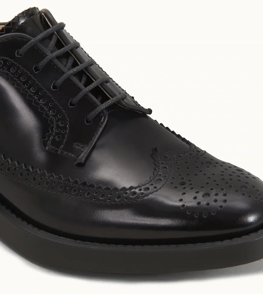 Lace-Up Leather Brogues