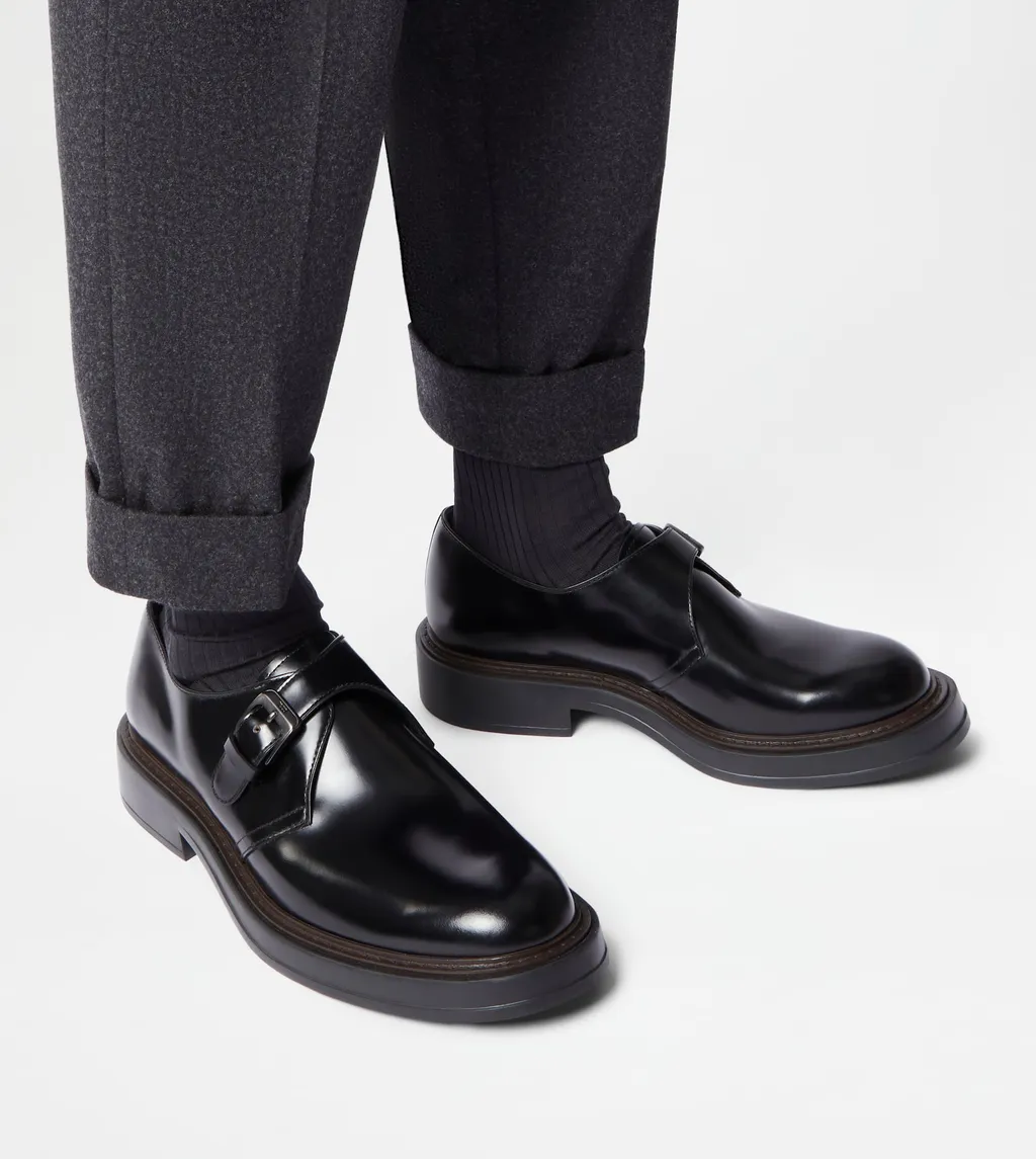 Leather Monk Shoes