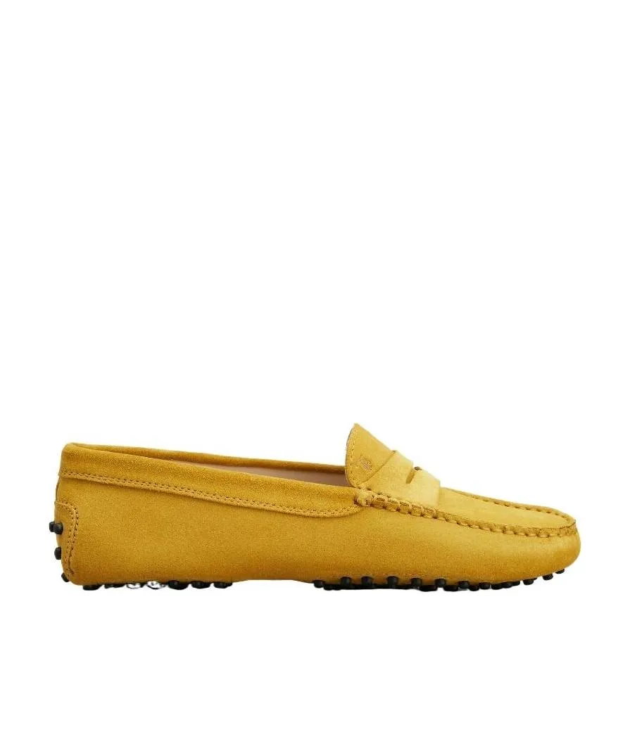 Penny-Slot Suede Loafers